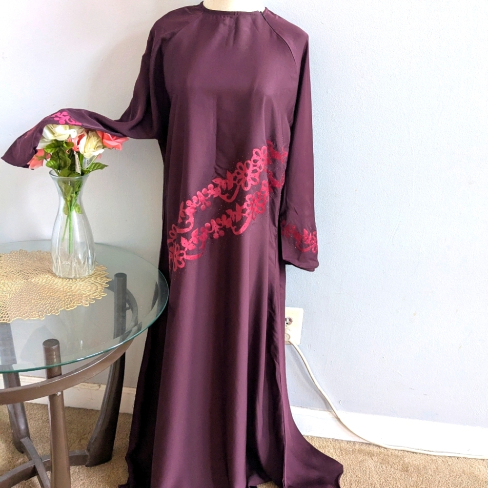 Long Sleeve Dress Abaya XL